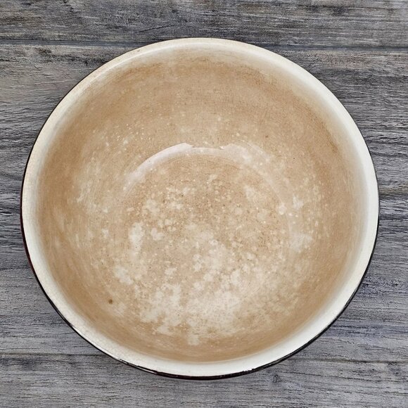 Harker Hotoven 1930s Vintage Pottery Serving Petit Point Floral Mixing Bowl Set - Picture 4 of 9